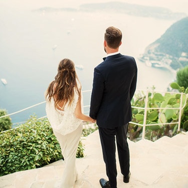 mariage sur la cote d'azur à l'hôtel à eze